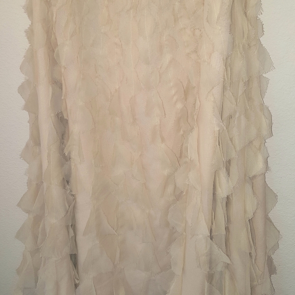 White house Black market silk dress, size 10, J290 - Picture 3 of 16